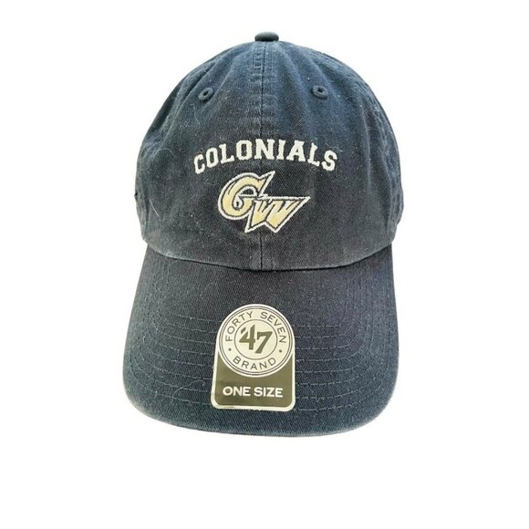 47 Brand Mens Hat Colonials Navy Blue Fitted One Size - Picture 1 of 9
